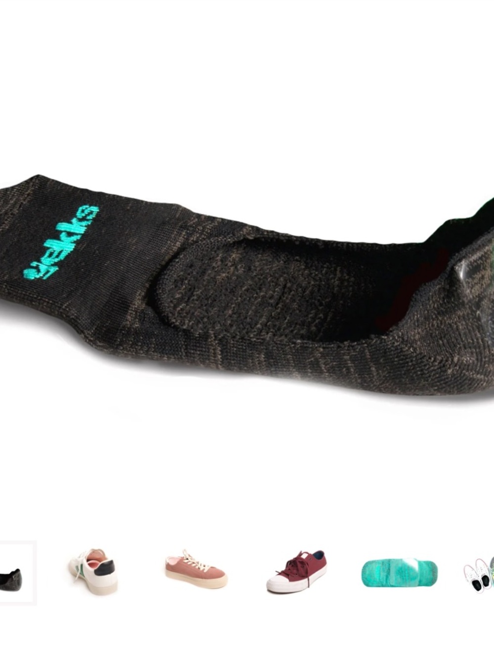 Gekks Sneaker No Show Sock Insert Size Medium (7-8.5 shoe size), NWT - Picture 3 of 6
